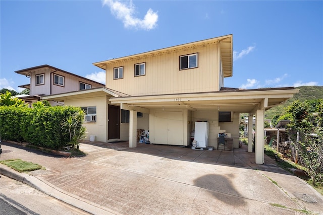 3453 Edna St, Honolulu, HI 96815 - view of front of house featuring concrete driveway and cooling unit