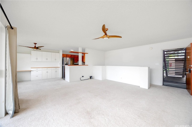 46-049 Aliianela Pl Unit 1713, Kaneohe, HI 96744 - unfurnished living room with a ceiling fan and light carpet