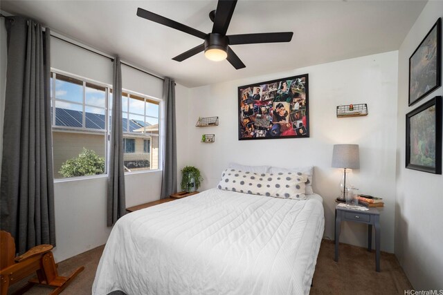 91-422 Makalea St Unit 94, Ewa Beach, HI 96706 - bedroom with carpet and a ceiling fan
