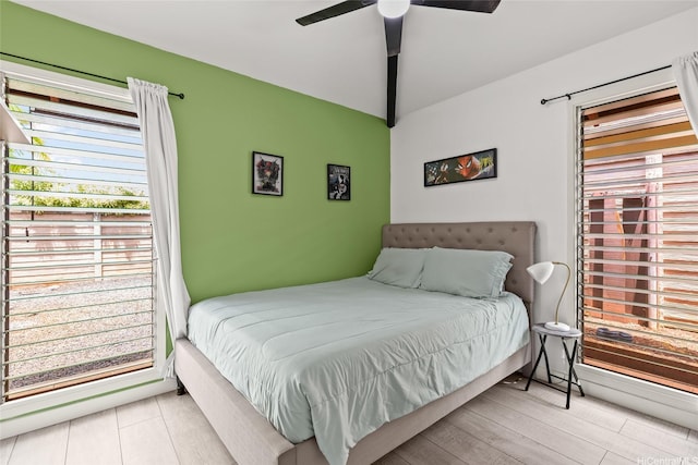 94-265 Anania Dr, Mililani, HI 96789 - bedroom with lofted ceiling and ceiling fan