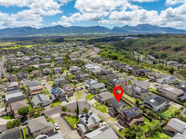 95-1204 Moea St Unit 48, Mililani, HI 96789 - aerial perspective of suburban area featuring a mountainous background