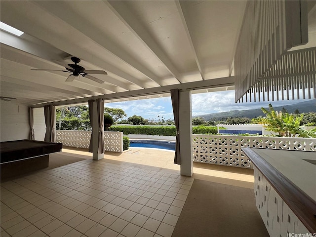 118 Kalalau St, Honolulu, HI 96825 - view of patio with a ceiling fan