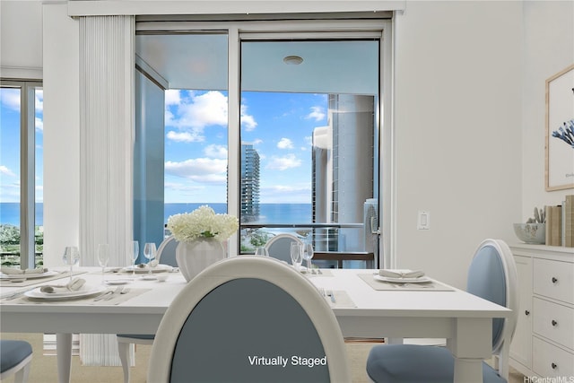 555 S St Unit 2905, Honolulu, HI 96813 - dining room with a water view