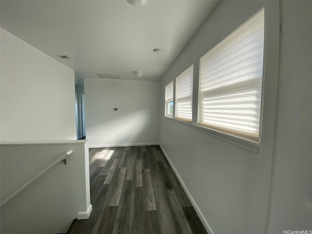 91-1001 Keaunui Dr Unit 441, Ewa Beach, HI 96706 - hall with an upstairs landing, dark wood-style floors, and baseboards