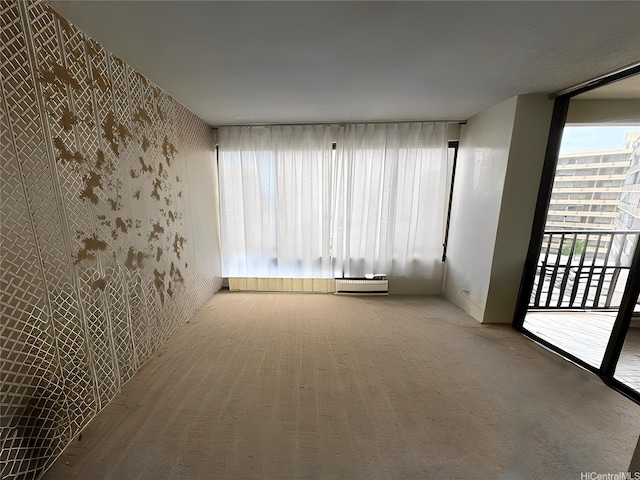 1778 Ala Moana Blvd Unit 1502, Honolulu, HI 96815 - carpeted empty room featuring wallpapered walls