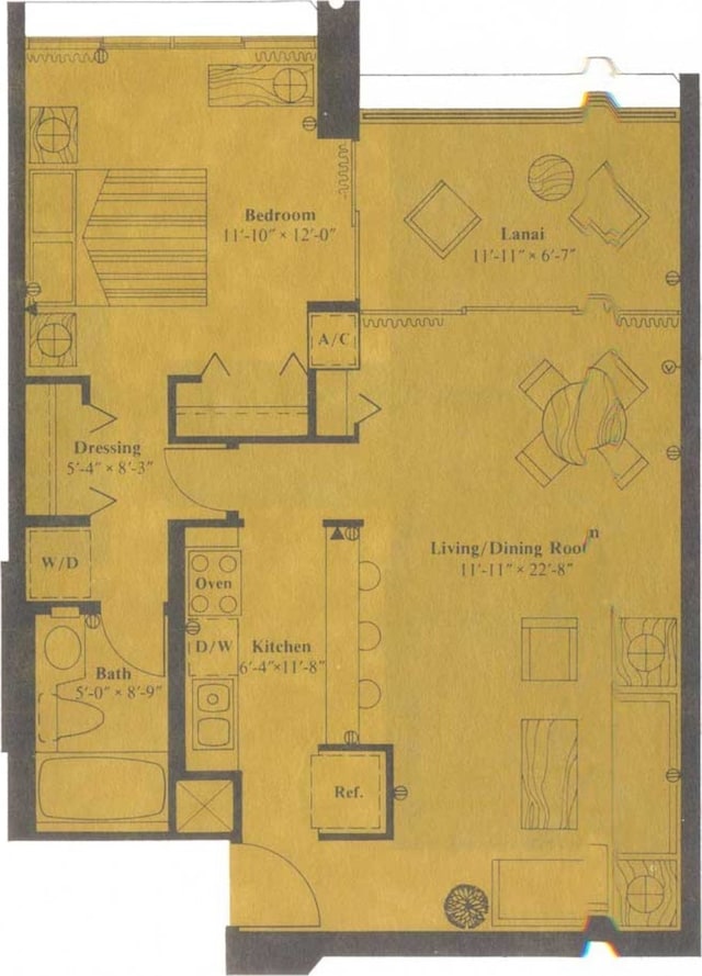 1778 Ala Moana Blvd Unit 1502, Honolulu, HI 96815 - property floor plan