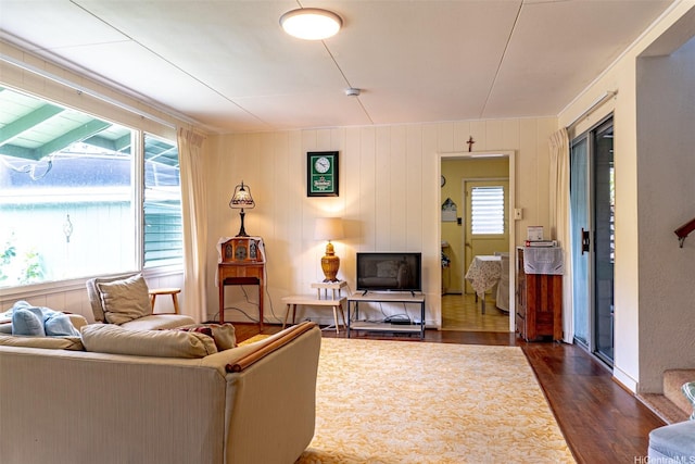 1164 Manulani St, Kailua, HI 96734 - living room featuring dark wood finished floors