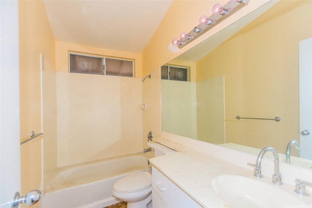 91-1006 Wahineomao Pl, Ewa Beach, HI 96706 - bathroom featuring toilet, vanity, and shower / bathtub combination