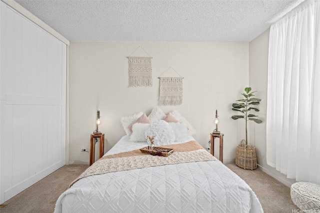 1670 Kalakaua Ave Unit 803, Honolulu, HI 96826 - bedroom featuring light carpet and a textured ceiling
