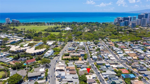3115 Kaunaoa St, Honolulu, HI 96815 - aerial overview of property's location with a nearby body of water