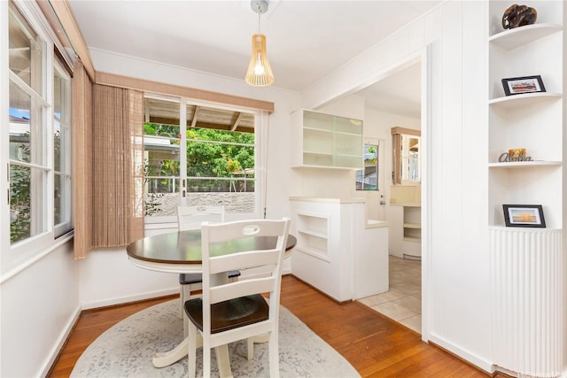 3115 Kaunaoa St, Honolulu, HI 96815 - dining space with wood finished floors