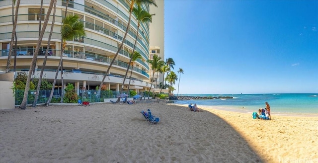 2877 Kalakaua Ave Unit 305, Honolulu, HI 96815 - water view featuring local beach