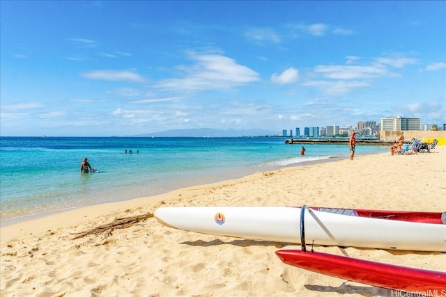 2877 Kalakaua Ave Unit 305, Honolulu, HI 96815 - water view featuring local beach