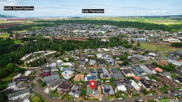 201 N Circle Mauka St, Wahiawa, HI 96786 - aerial overview of property's location with nearby suburban area