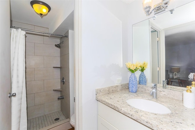 1541 Dominis St Unit 1601, Honolulu, HI 96822 - bathroom with a shower stall, vanity, and toilet