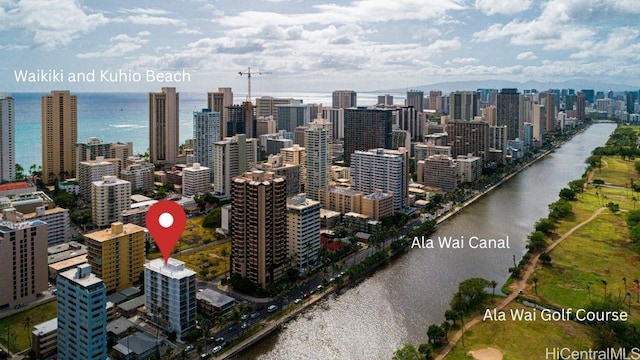 2509 Ala Wai Blvd Unit 804, Honolulu, HI 96815 - city view with a nearby body of water
