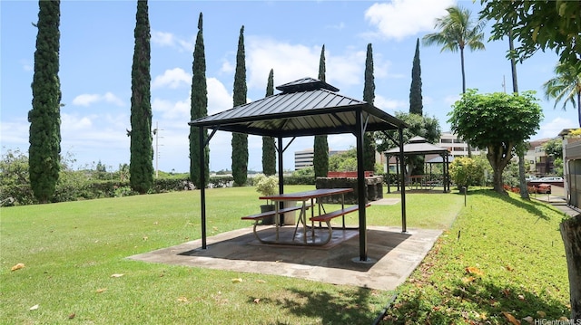 98-501 Koauka Loop Unit A1006, Aiea, HI 96701 - view of community featuring a gazebo and a lawn
