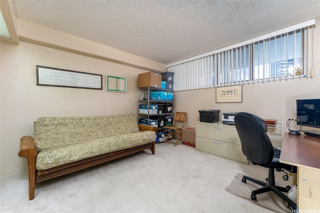 1860 Ala Moana Blvd Unit 1206, Honolulu, HI 96815 - carpeted home office with a textured ceiling