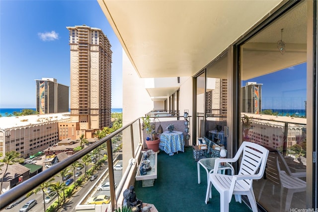 1860 Ala Moana Blvd Unit 1206, Honolulu, HI 96815 - balcony with a water view