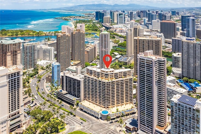 1860 Ala Moana Blvd Unit 1206, Honolulu, HI 96815 - view of urban area with a water and mountain view