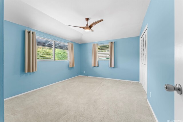 47-612 Hui Kelu St, Kaneohe, HI 96744 - unfurnished bedroom featuring a closet, carpet floors, and ceiling fan