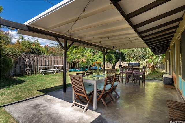 view of patio / terrace with outdoor dining space