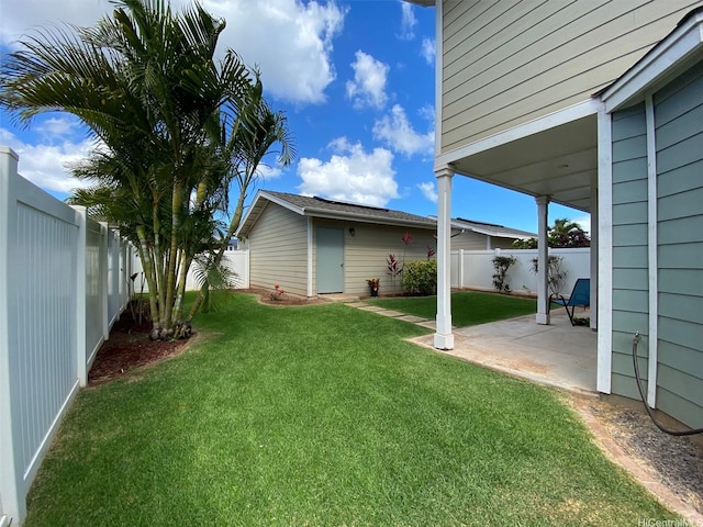 91-1775 Waiaama St, Ewa Beach, HI 96706 - view of yard featuring a patio and an outdoor structure