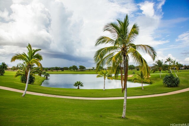 91-1775 Waiaama St, Ewa Beach, HI 96706 - surrounding community with a water view, view of golf course, and a yard