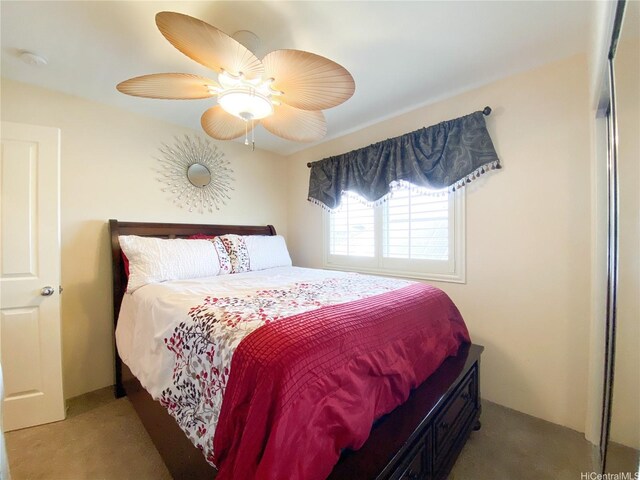 91-1775 Waiaama St, Ewa Beach, HI 96706 - carpeted bedroom with ceiling fan and a closet