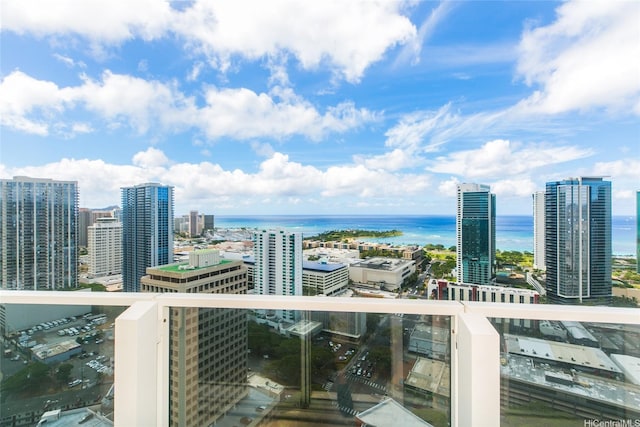 1296 Kapiolani Blvd Unit 3805, Honolulu, HI 96814 - balcony featuring a water view and a view of city