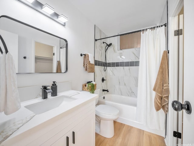 95-65 Waikalani Dr Unit F302, Mililani, HI 96789 - bathroom with shower / bath combo with shower curtain, toilet, vanity, and wood finished floors
