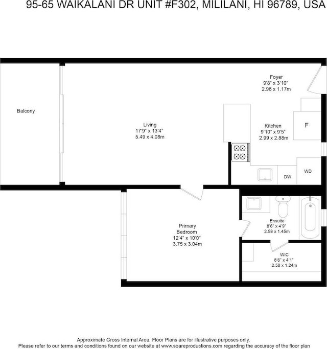 95-65 Waikalani Dr Unit F302, Mililani, HI 96789 - floor plan / room layout