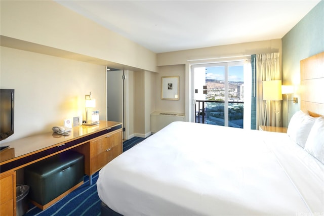 410 Atkinson Dr Unit 1337, Honolulu, HI 96814 - bedroom with access to exterior and an office area