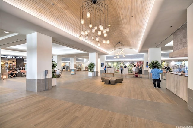 410 Atkinson Dr Unit 1337, Honolulu, HI 96814 - common area featuring vaulted ceiling and wooden ceiling