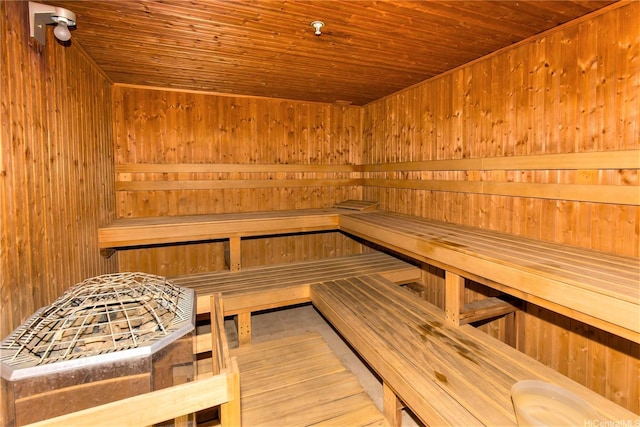 410 Atkinson Dr Unit 1337, Honolulu, HI 96814 - sauna / steam room with wooden walls and wooden ceiling
