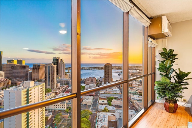 60 N Beretania St Unit 3308, Honolulu, HI 96817 - sunroom with a view of city and a water view