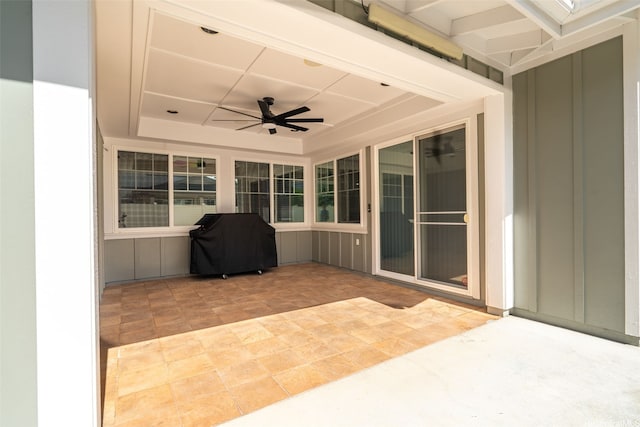 91-1067 Hoomahana St, Ewa Beach, HI 96706 - view of patio / terrace featuring a ceiling fan and area for grilling