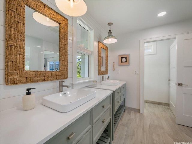 6173 Summer St, Honolulu, HI 96821 - bathroom with double vanity and recessed lighting