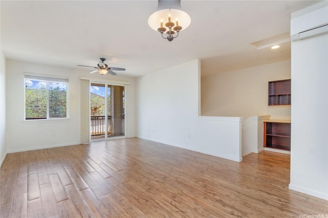 540 Manawai St Unit 402, Kapolei, HI 96707 - empty room featuring wood finished floors, baseboards, and ceiling fan