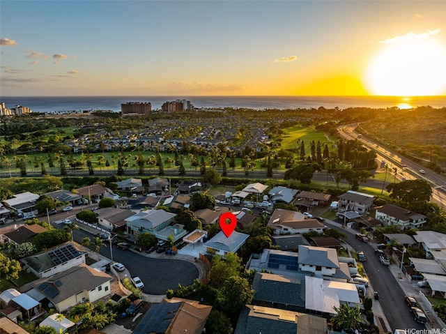 92-370 Malahuna Pl, Kapolei, HI 96707 - aerial view at dusk of a water view and a residential view