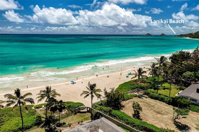 245 Hualani St Unit B, Kailua, HI 96734 - water view with nearby beach