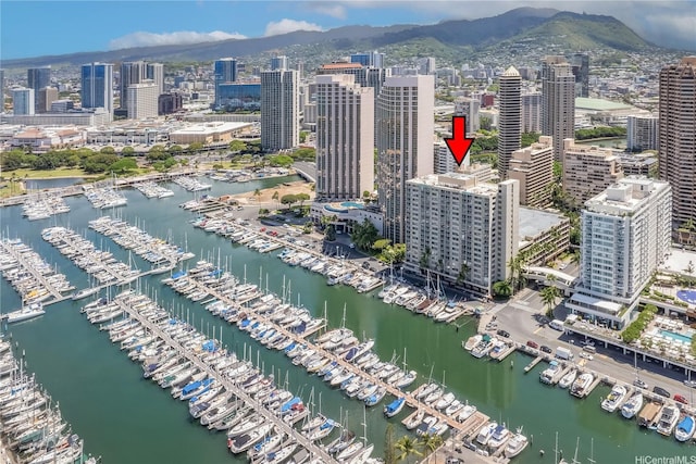 1765 Ala Moana Blvd Unit 790, Honolulu, HI 96815 - view of urban area featuring a marina and a large body of water