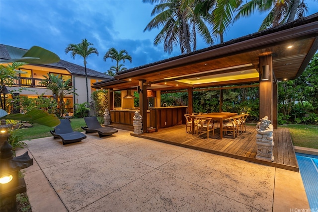 572C N Kalaheo Ave, Kailua, HI 96734 - view of patio with a deck and a gazebo