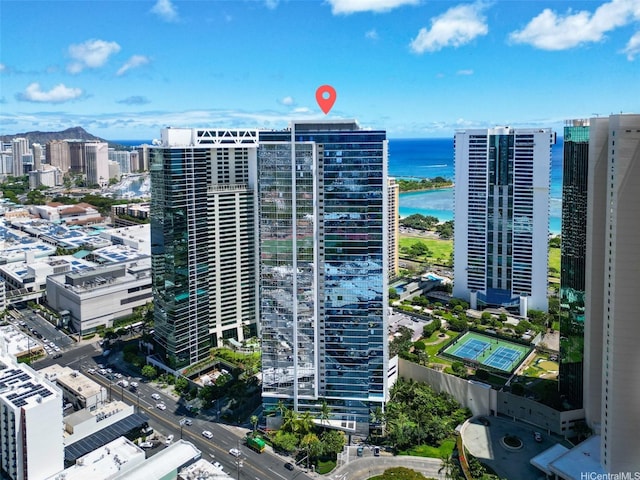 1189 Waimanu St Unit 1606, Honolulu, HI 96814 - view of building exterior with a water view and a city view