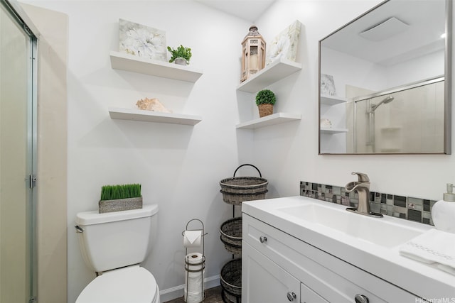 92-1001 Makakilo Dr Unit 51, Kapolei, HI 96707 - full bath with a shower stall, decorative backsplash, vanity, toilet, and baseboards