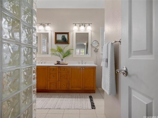 95-1073 Loea St, Honolulu, HI 96789 - bathroom featuring tile patterned flooring and double vanity