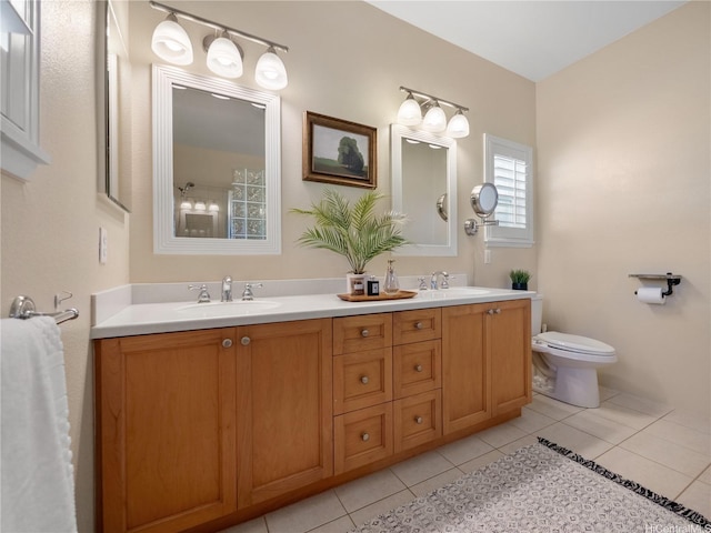 95-1073 Loea St, Honolulu, HI 96789 - full bath featuring tile patterned flooring, toilet, and double vanity