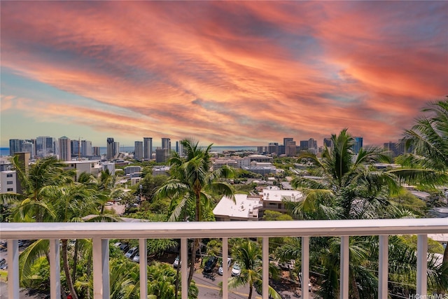 666 Prospect St Unit I506, Honolulu, HI 96813 - balcony featuring a view of skyline