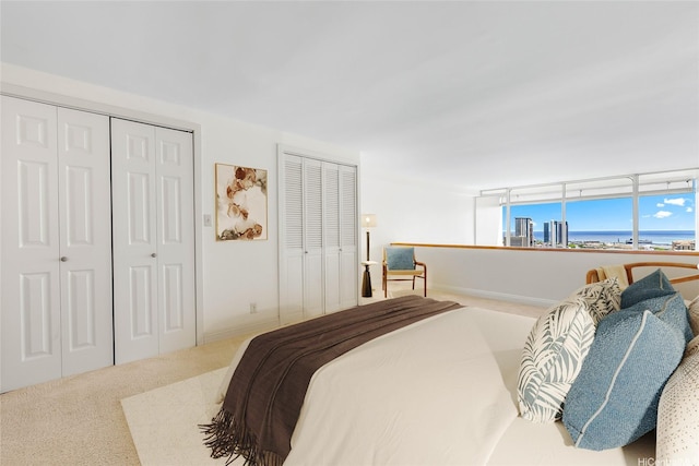 666 Prospect St Unit I506, Honolulu, HI 96813 - carpeted bedroom featuring multiple closets