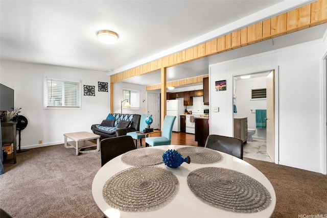 1681 Mahani Loop, Honolulu, HI 96819 - dining area with carpet and baseboards